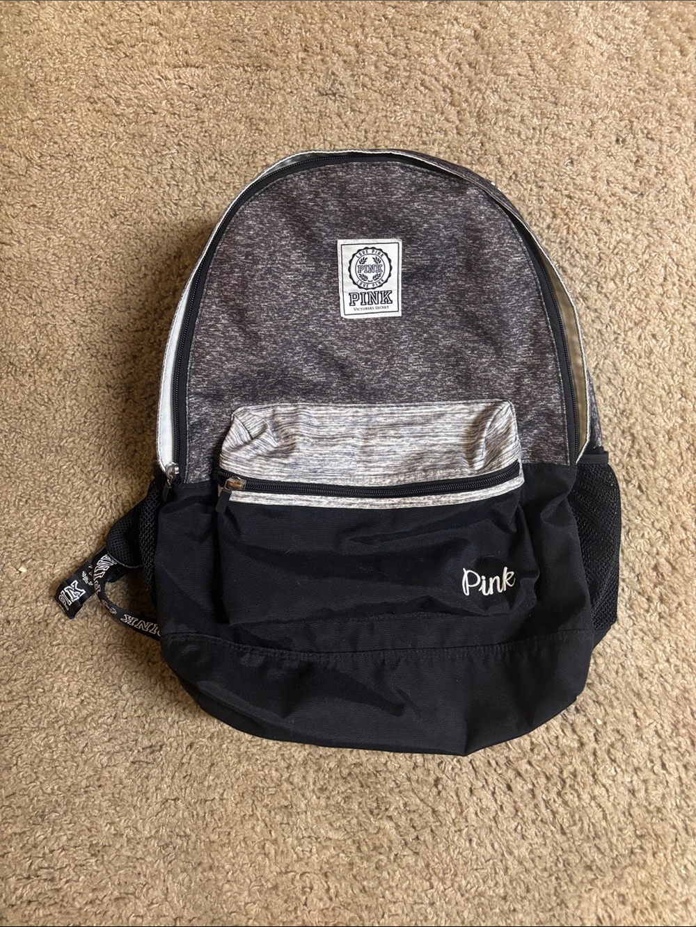 Pink Vs Campus backpack gray black